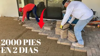 INSTALACIÓN DE ADOQUINES EN PATIOS Y BANQUETAS