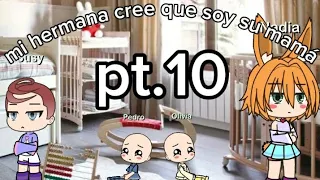 mi hermana cree que soy su mamá,//cap 10//el nacimiento de dos gemelos//gacha tití