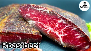 Roastbeef gepökelt, kaltgeräuchert und luftgetrocknet