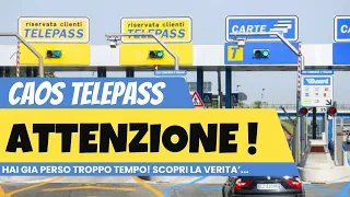 CAOS TELEPASS! La trappola in cui tutti cadono o cadranno...