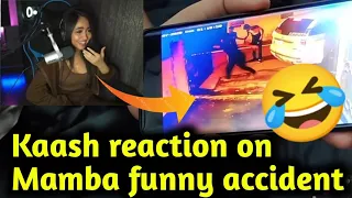 Kaash Reaction On Mamba  Funny Old Accident 😂😂  🎥 Mamba old cctv footage 🎥 #mamba #kaashplays #s8ul