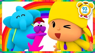 🌈 POCOYO FRANÇAIS - Apprendre les couleurs de l'arc-en-ciel [ 93 min ] | DESSIN ANIMÉ pour enfants