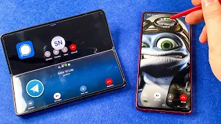 Z Fold 3 vs Samsung S10 Note Telegram & Signal app Incoming Calls & Outgoing Voice Calls