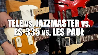 A Comprehensive Comparison of Guitar Pickups: Single Coil vs. P-90 vs. Semi-Hollow HB vs. Humbucker