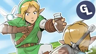 Link Teaches Link About Empty Bottles