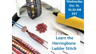 FB LIVE beadshop.com Learn the Herringbone Ladder Stitch with Kate & Janice