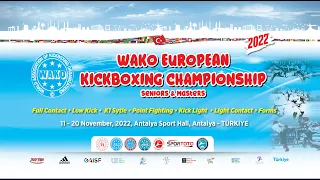 Ring 2 WAKO European Championships Afternoon 18/11/2022