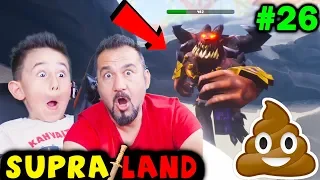 BÖYLESİNİ HİÇ GÖRMEDİM! GİZEMLİ MOR ADAM VE PİSLİK BOSS! | SUPRALAND TÜRKÇE #26