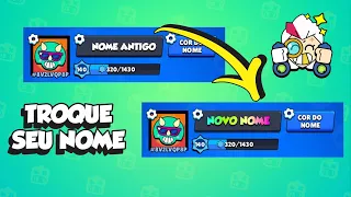 COMO MUDAR O NOME NO BRAWLSTARS - 2022 ATUALIZADO