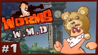 Worms WMD - #1 - Bazooka Bears! (4 Player Gameplay)