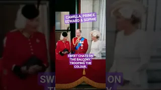 PRINCE EDWARD SOPHIE DUCHESS OF EDINBURGH CAMILLA QUEEN CONSORT AND KING CHARLES TROOPING THE COLOUR