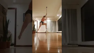 Mid-size Pole Dancing to Sabrina Claudio - Freestyle Performance Flow #music #song #over40 #craft