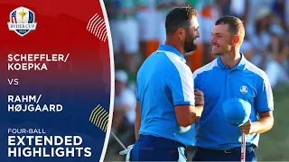 Scheffler/Koepka vs. Rahm/Højgaard Extended Highlights | 2023 Ryder Cup