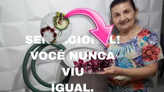 2 IDEIAS NATALINA COM CONDUITE E PAPELÃO/DO LIXO AO LUXO/BY Socorro Rodrigues #reciclagemcriativa