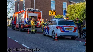 Brandweer prio 1 gaslucht in Doesburg