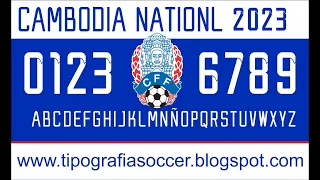 Cambodia National 2023 Football Font FREE DOWNLOAD