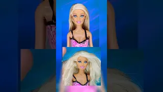 Plancha el cabello de Barbie CON AGUA! 😱 #shorts #diy #idea #wow #barbie #genial