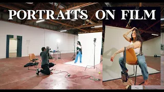 Studio portraits on 120 & 35mm film | Pentax 645 + Contax T2