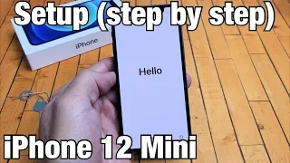 iPhone 12 Mini: Setup (step by step) + Insert SIM Card at end of video