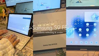 💙samsung s9 fe 5g  aesthetic unboxing & review | is it worth an upgrade?