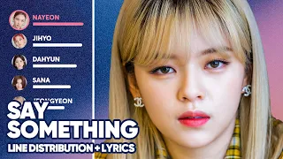 TWICE - Say Something (Line Distribution + Lyrics Color Coded) PATREON REQUESTED