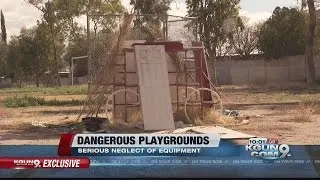 Dangerous playgrounds at TUSD closed schools that kids can access