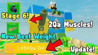 Unlocked Stage 6! Got New Best Weight! 2 Qa Muscle! - Lifting Simulator