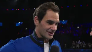 Tennis Channel Live: Roger Federer On Winning 2019 Laver Cup