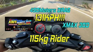 XMAX 300 Top speed on 450meters road | REVIEW | IANWERKX