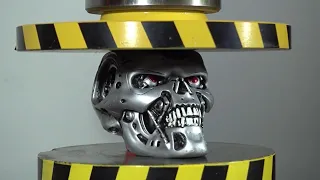 100 Ton Hydraulic Press VS Metal Skull | Crazy Experiment with Hydraulic Press