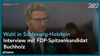 Schleswig-Holstein-Wahl: Interview mit Bernd Buchholz (FDP-Spitzenkandidat) am Wahlabend