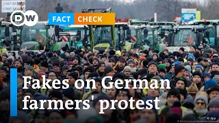 Fact check: Fakes about Germany farmers' protests | DW News