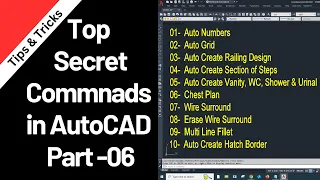 Top Secret Commands For Fast Working In AutoCAD | AutoCAD Time Saving Commands  | KDS