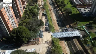 VOLANDO EN DRONE 4K - NUEVO PUENTE PEATONAL CRA. 54 CALLE 143 A