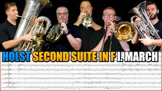 Holst "Second Suite in F - 1. March." for Cornet, Flugelhorn, French Horn, Trombone, Euphonium, Tuba