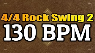 130 BPM - Rock Swing 2 - 4/4 Drum Track - Metronome - Drum Beat