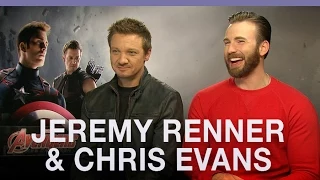 Chris Evans & Jeremy Renner on Captain America future and Spider-Man joining the MCU