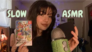 ASMR | Slow and Gentle ASMR ( Slow Mouth Sounds, Gripping, Mic Triggers, Tapping, Rambles and More)