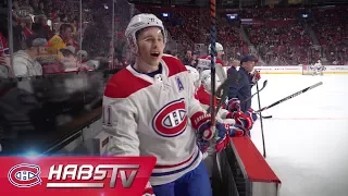 MIC'D UP: Brendan Gallagher practices at the Bell Centre