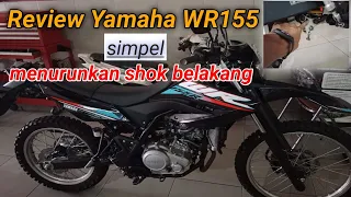 cara merendahkan shock yamaha WR155,  tanpa ganti part