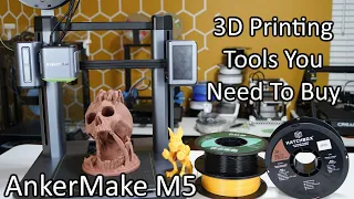 AnkerMake M5 For Beginners 9: 3D Printing Tools YOU Need!