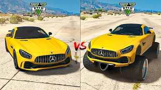 Gta 5 Normal Mercedes Benz Gt Car Vs Gta 5 Monster Mercedes Benz Gt Car - Which Is Best?