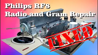 Philips RF8 Radiogram Repair plus Philips AG 1025 Turntable