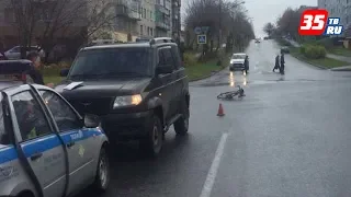 Велосипедистку сбил УАЗ в Череповце