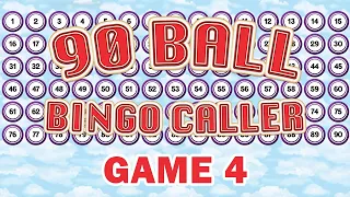 90 Ball Bingo Caller Game - Game 4