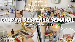 Surtiendo Despensa Con poco Presupuesto🍉🍍Limpieza y Organización del Refri #limpieza #tag #motivate