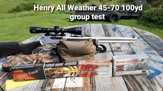 Henry All Weather 45-70 100yd group test