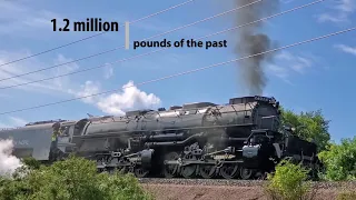 Union Pacific Big Boy 4014 in Ames, Iowa. The world's largest steam locomotive