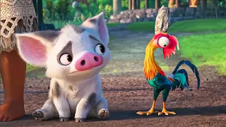 Moana but only when Hei Hei the Rooster or Pua the Pig is on screen