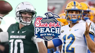 #12 Pitt vs #10 Michigan St (2021) Chick-fil-A Peach Bowl Game Highlights